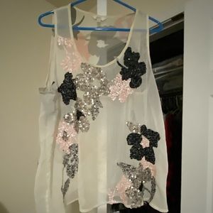 Candies sheer top size XL